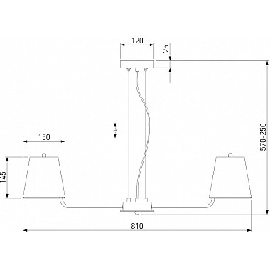 Подвесная люстра Amaretto 60155/8 хром