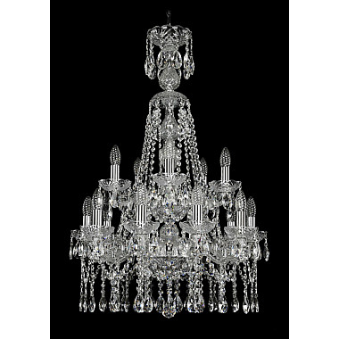 Подвесная люстра 1413 1413/10+5/200/XL-90/2d Ni
