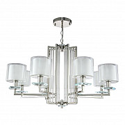 Подвесная люстра Crystal Lux Nicolas SP-PL8 Nickel/White