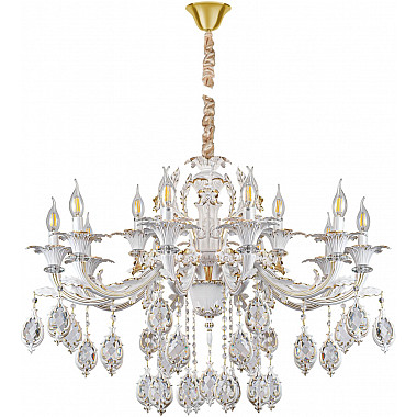 Подвесная люстра CLEOPATRA CLEOPATRA SP10+5 WH+GL