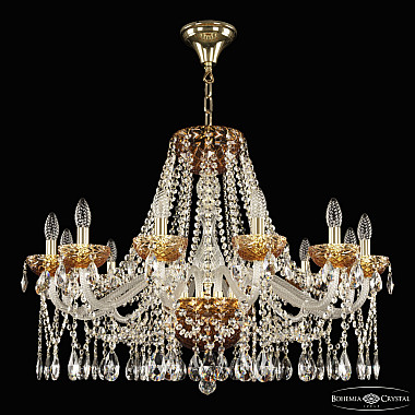 Подвесная люстра 5413 5413/12/300 G Amber/M-1F