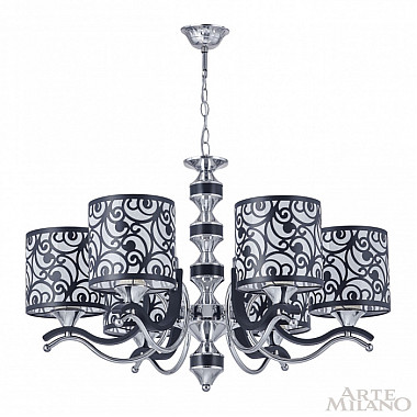 Подвесная люстра Florentia-4957 304957/6 Bk/Ni