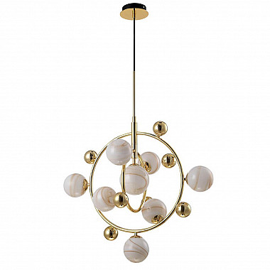 Подвесная люстра Crystal Lux Salvadore SP8V Gold