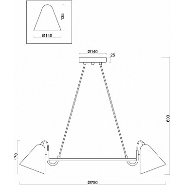 Подвесная люстра Falke FR8001PL-07WG