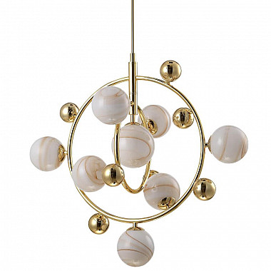 Подвесная люстра Crystal Lux Salvadore SP8V Gold
