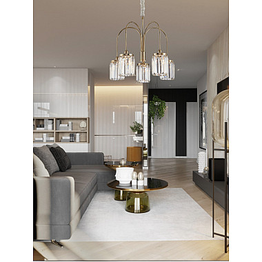 Подвесная люстра 4500 4505/C gold new