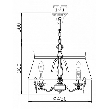 Подвесная люстра Bird ARM013-33-W