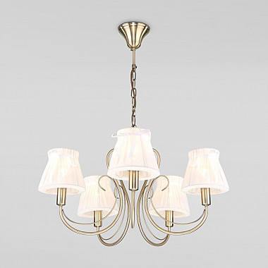 Подвесная люстра 60061 60061/5 античная бронза