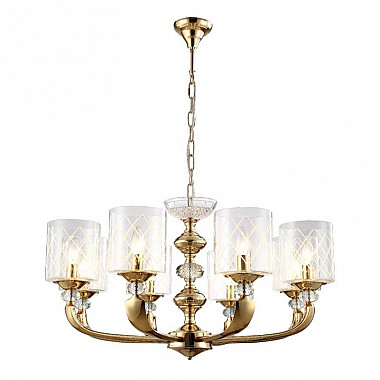 Подвесная люстра Crystal Lux Gracia SP8 Gold