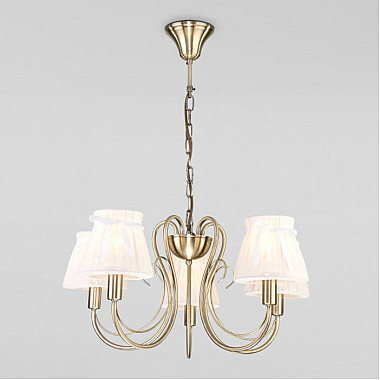 Подвесная люстра 60061 60061/5 античная бронза
