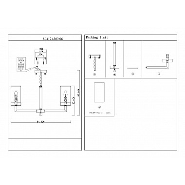 Подвесная люстра ST Luce Masine SL1171.303.06