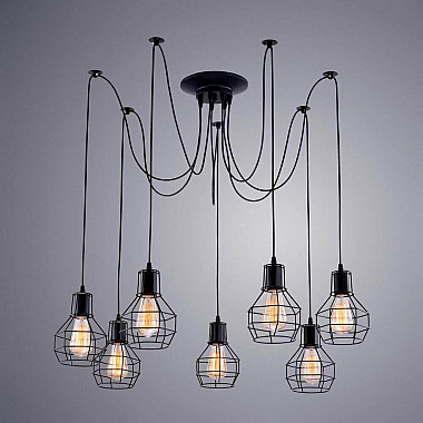 Подвесная люстра Arte Lamp A1109SP-7BK