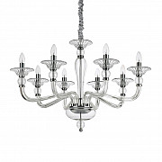 Подвесная люстра Ideal Lux Danieli SP8 Trasparente 159980