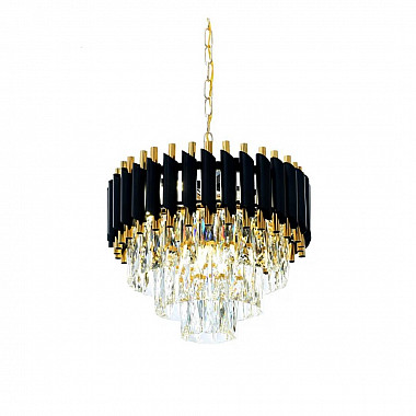 Подвесная люстра Lumina Deco Funneli LDP 6003-400 BK+F.GD