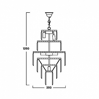 Подвесная люстра Zumaline Cornelio 17106/4+4+1