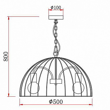 Подвесная люстра Rivoli Atena 5063-205 Б0047369