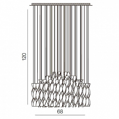 Подвесная люстра Azzardo Fly AZ1697
