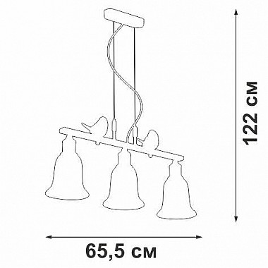 Подвесная люстра Vitaluce V2958-0/3S