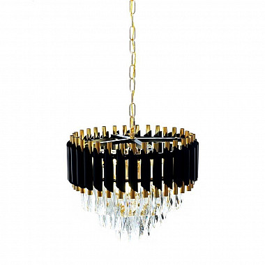 Подвесная люстра Lumina Deco Funneli LDP 6003-400 BK+F.GD