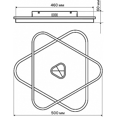 Потолочная люстра Riflesso 52306 6