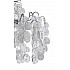 Потолочная люстра Crystal Lux Tenerife PL8 Silver