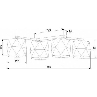 Потолочная люстра Siro 1043 Siro Black Gold
