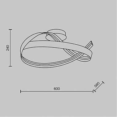 Потолочная люстра Plons MOD283CL-L34BS3K