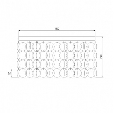 Потолочная люстра Sandra 60084/5 латунь/перламутр Smart