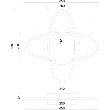 Потолочная люстра Sheliak A2049PL-56WH