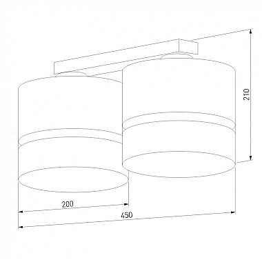 Потолочная люстра TK Lighting 6692 Paglia