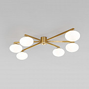 Потолочная люстра Opaline 70220/6 латунь Smart