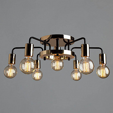 Потолочная люстра Arte Lamp Gelo A6001PL-7BK