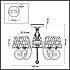 Потолочная люстра Lumion Izidora 3465/5C