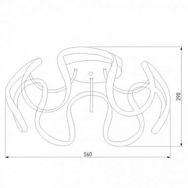 Потолочная люстра Alstroemeria 90238/1 кофе