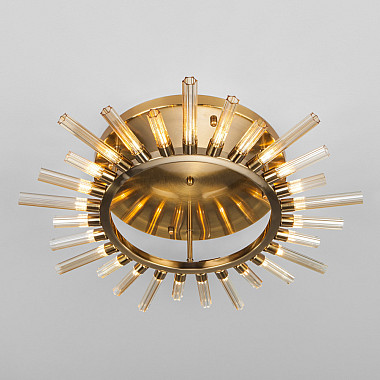 Потолочная люстра Sole 561 золотая бронза