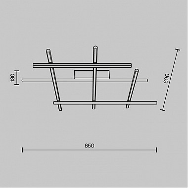 Потолочная люстра Radiance MOD278CL-L50G3K
