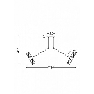 Потолочная люстра Mia FR6038CL-L80B