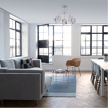 Потолочная люстра Scoppio 10101/5 хром/прозрачный хрусталь Strotskis