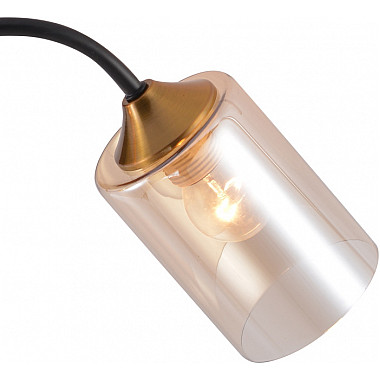 Потолочная люстра 01608-0.3-02 BK+BRASS