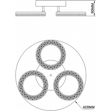 Потолочная люстра Alunit 10281/3LED