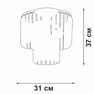 Потолочная люстра V5155-1/4PL