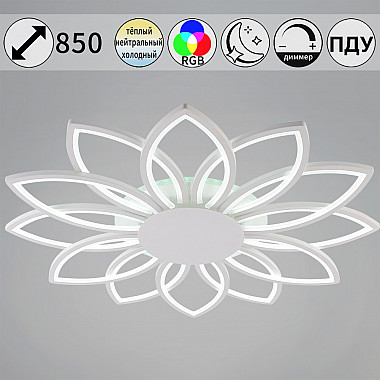 Потолочная люстра 09877-0.3-12 WH (RGB)