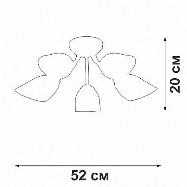 Потолочная люстра V3405-0/5PL
