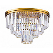 Потолочная люстра 1920s Odeon 9513C/600R gold/clear
