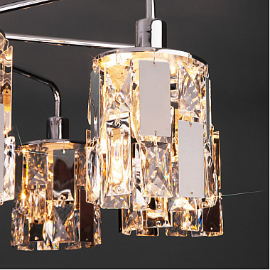 Потолочная люстра Scoppio 10101/8 хром/прозрачный хрусталь Strotskis