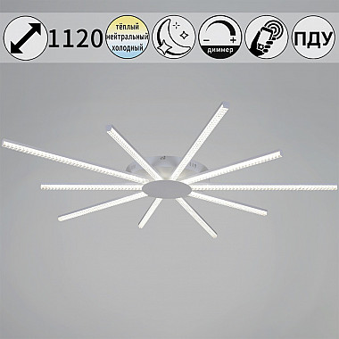 Потолочная люстра 06537-0.3-5+5 WH