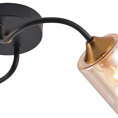 Потолочная люстра 01608-0.3-02 BK+BRASS