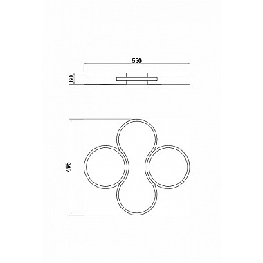 Потолочная люстра Cosmic FR10015CL-L63B