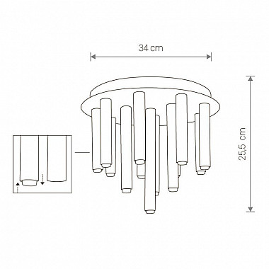 Потолочная люстра Nowodvorski Stalactite 9054