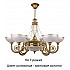 Потолочная люстра Bibione BIB-ZW-3(P)P